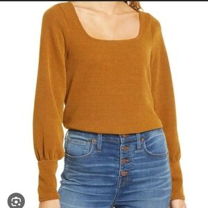 Madewell Brown Crew Neck Sweater